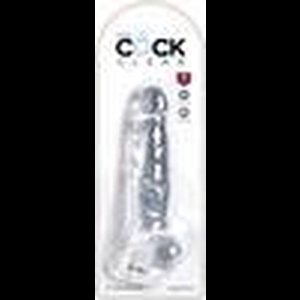 Pipedream - King Cock - Dildo met Balzak - 20,5 cm - Transparant