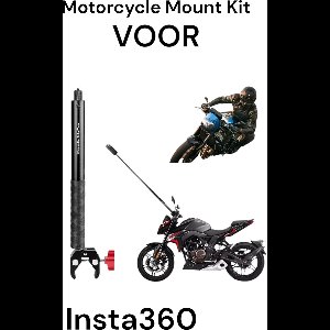 Motor Mount Voor Insta360 One X4 X3 X2 - Motorcycle Kit - Insta360 - Motor Mount - Onzichtbare Selfie Stick 1.1m - Motorcycle Mount for Insta360 - Motor - Insta360 X4 -Invisible Selfie Stick voor Insta360