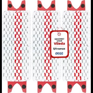 DEGG® - Dweil / mop geschikt voor Vileda ultra max - navulling geschikt voor Vileda - geschikt voor alle platte mopsystemen van Vileda - Microvezel doek - 3 STUK(S)