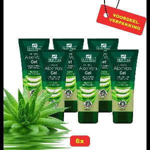 6 x Aloe Pura Aloe Vera Gel 200ml - Voordeelverpakking