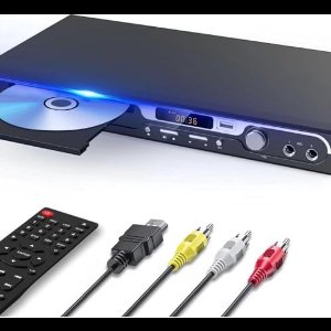 DVD Speler met HDMI - DVD Speler - DVD Speler HDMI - DVD Speler Laptop - Zwart - 1080P - Inclusief HDMI Kabel - Met afstandsbediening - DVD en CD speler - Compact