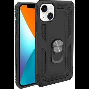 For Iphone 14 Plus Ring Cover Phone Case | Black Color