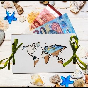 Geld Cadeaukaart Reis - Onbedrukt - 14 varianten - MDF wit 3mm - travel gift - reiscadeau - reis cadeautjes voor verre reis - cadeau sparen - geld cadeau - bruiloft cadeau - cadeau envelop geld - geld cadeau verpakking