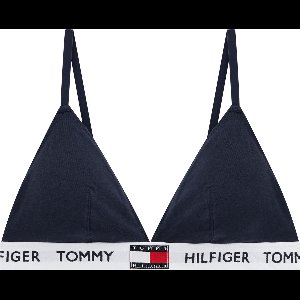 Tommy Hilfiger dames Tommy 85 triangel BH - katoen gevoerd - donkerblauw