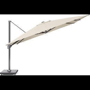 Platinum Sun & Shade – Zweefparasol – Challenger T¹ Premium - 400x300 cm – Champagne – Kantelbaar – 360° Draaibaar – 98% UV protectie
