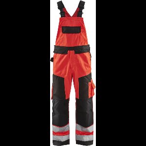 Blaklader Bretelbroek High Vis 2660-1804 - High Vis Rood/Zwart - C58