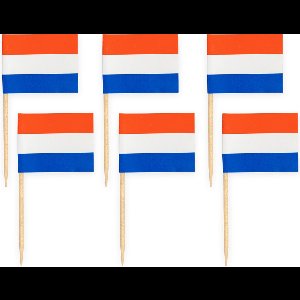 50x Cocktailprikkers Nederland - Hapjes Cocktail Tapas Zomer Terras