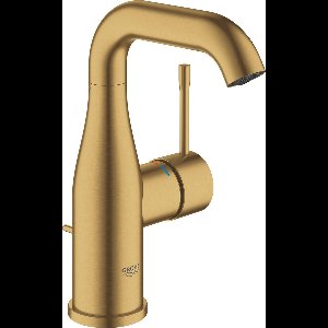GROHE Essence New Wastafelkraan - Medium uitloop - Met trekwaste - Cool sunrise geborsteld (mat goud) - 23462GN1