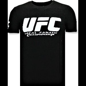 T-shirt Heren - UFC Championship Print - Zwart