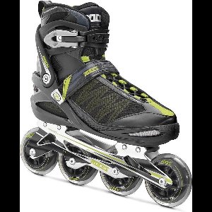 Roces Argon inline skates 84 mm black / acid green (Bestel 2 maten groter dan normaal!)