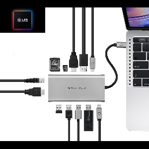 PEPPER JOBS USB C HUB TCH-12 - usb c adapter - usb c naar hdmi - usb c naar usb - usb c naar usb a - usb c oplader