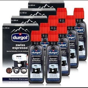Durgol Swiss Espresso Special Decalcifier for all Coffee Machines, 8 x 125ml