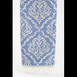 Isinda – Turkse hamamdoek – 100x180 cm – katoen – licht & sneldrogend – blauw