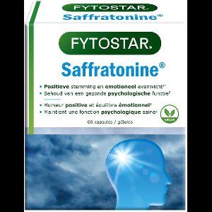 Fytostar Saffratonine - Supplement - Voedingssupplement bij stress en negatieve gevoelens - 60 capsules