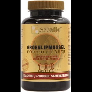 Artelle Groenlipmossel formule forte 100 Tabletten