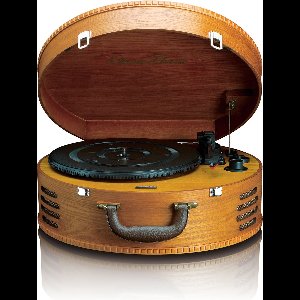 Classic Phono Retro Platenspeler - Vinyl Koffer met 2 ingebouwde Speakers - TT-34 - Bruin