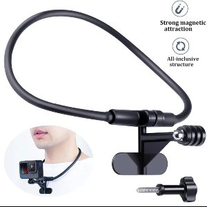 Magnetische Neck Mount voor GoPro - Neck Mount for Gopro 12 11 10 9 8 7 - Verstelbare Magnetische Mount - Magnetic Neck Mount for Gopro Hero 12- Gopro Accessoires