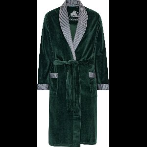 Ambassador Kamerjas Davos - Luxe Velours Heren Badjas - Dennengroen - Medium