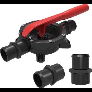 Handpomp van kunststof compleet met extra slangaansluitingen, 45 L/min