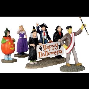 Lemax - Halloween Parade Banner -  Set Of 5