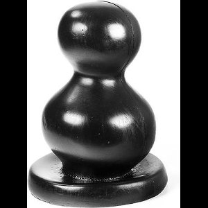 Dark Crystal Bollen Buttplug 11 x 20 cm - zwart