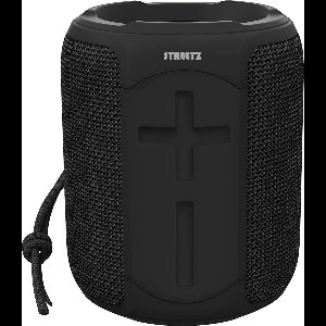 Streetz Waterproof Bluetooth Speaker, 2x 5 W, AUX, built-in mic - Black