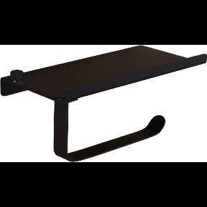 Mawialux toiletrolhouder incl. telefoonhouder - Mat zwart - ML-ACS-3-8915-MZ