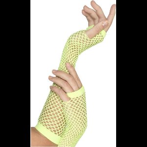 Neon groene visnet handschoenen