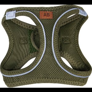 Animal Boulevard - Air-mesh Harnas - Hond - Groen - Maat: S 4-7kg nek max 34 cm - romp max 44 cm - reflecterend
