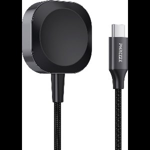 Phreeze Magnetische Oplader - Geschikt voor Apple Watch Series 9/8/7/6/5/4 - Extra Sterk - Snellader - USB C - Magnetische Horloge Oplaadstation - Wit