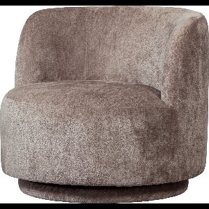 WOOOD Popular Fauteuil - Chenille Stof - Taupe - 72x81x80 cm
