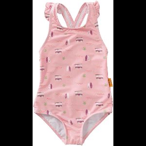 Fresk UV Tanksuit – 98/104 – Zwemkleding met UV-bescherming UPF 50 – Badpak voor Meisjes – Bikini – Zwempak – Lichtroze – Surf Girl