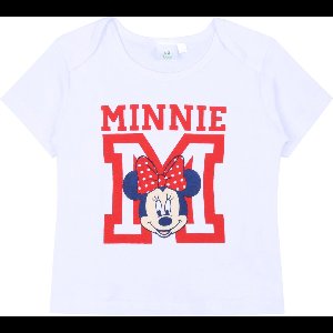 Wit Minnie Mouse baby T-shirt