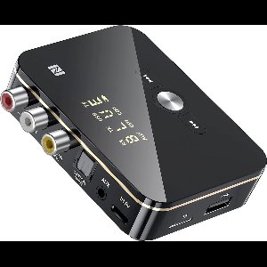 DrPhone DBR5 – 2-in-1 NFC Bluetooth 5.0 Adapter – Zender & Ontvanger – AUX / RCA / Optisch / Coaxiaal – USB & MicroSD – Voor TV, PC, Auto & Speakers