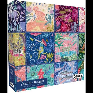Gibsons - Zodiac Jungle (door Emma Frances Grant) - 1000 stukjes 49×68cm (b×h) - Legpuzzel voor volwassenen
