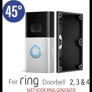 SmarThuis - Hoekbeugel geschikt voor Ring Video Deurbel- hoekbeugel van 45 graden - inclusief montage materiaal - sterk en milieubewust
