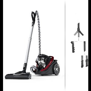 zakloze stofzuiger 500w 59db rood/zwart - rowenta - RO7933EA