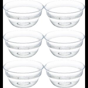 Secret de Gourmet - Kommetjes/Schaaltjes - kunststof - D13 cm - Set 6x