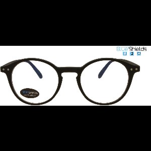 BlueShields by Noci Eyewear YFB214 +2.00 Ilja - Beeldschermbril - Leesbril - Blauw licht filter lens - Zwart