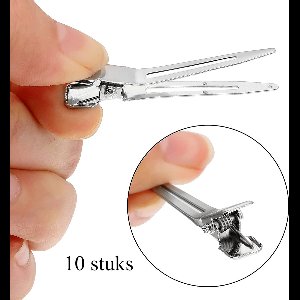 Vardaan Professionele Premium Haarclips- Haar Clips Alligator Klemmen Haarknip Spelden - Clips Metalen - Alligator Haarspelden - Clips Kleding voor Haar Extensions - 10 pcs 4.5cm
