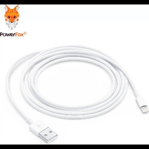 PowerFox® Lightning naar USB 2.0 A Male oplaadkabel - 2 meter - Wit