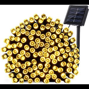 Solar lichtsnoer buiten 'Holly' - Kerst lichtslinger met 100 leds - Warm wit - Kerstverlichting - Feestverlichting - Tuinverlichting op zonne-energie