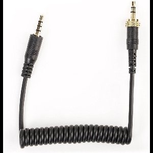 Saramonic SR-PMC1 kabel van Jack 3.5mm TRRS naar Jack 3.5mm TRS voor bv telefoon aan te sluiten.