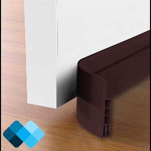 Extra isolerende tochtstrips voor deuren | 100 x 5 cm | Tochtwering | Tochtstopper | Zelfklevend | Bruin