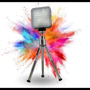 TronicXL Set 2-delig 15cm statief + 49 LED fotolamp – uitbreidbaar systeem – perfect voor productfotografie, selfies, video opnames – Tripod10