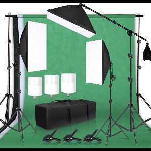 Bolt Edge Fotostudio Set - Softbox - Greenscreen - Studiolampen - Black Friday aanbieding