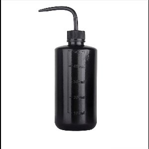 Spoel Fles Doseer Knijpfles Tattoo Squeeze Bottle voor Groene Zeep, Water of Desinfectiemiddel 500ml Zwart | Professionele Tatoeage, Beauty, PMU, Salon, Wimper, Kappers Barbier Studio Spuitfles | Plantenspuit | Waterfles | Hairdressing