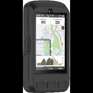 Beschermhoesje + screenprotector voor Wahoo ELEMNT Ace - Siliconen beschermhoes voor fietsnavigatie - zwart