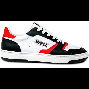 Sparco S-URBAN Zwart – Unisex Tennis Style Sneakers met Retro Racing Look - Zwart - Maat - 46