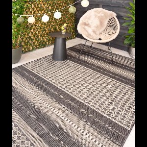 Balkonkleed - Coastal Sunset grijs/beige 80x250 cm